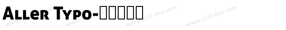 Aller Typo字体转换